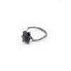 Anillo Rosa Negra Original Chiba para Niños Sentido del Diseño Nicho Retro Personalidad Trendy Hombres Soltero Comida Callejera de Alta Gama Anillo para Mujeres