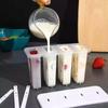 Hacer Cajas de Paletas Heladas Antiguas, Lindos Moldes para Helado Casero de Paleta Helada para Niños con Tapas, Modelos de Paletas Heladas de Helado DIY