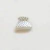 Pinza para el Cabello de Moda de Alto Nivel con Puntos Polka y Diamantes, para Recoger la Mitad del Cabello, Simple, Elegante, Pinza de Tiburón Mediana, Adorno para la Cabeza Exquisito