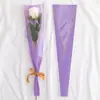 Novo buquê de flor em saco único papel de embrulho floral enviar amante material de embalagem rosa única saco OPP