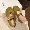 Zapatos Individuales Suaves Estilo Retro Francés para Mujer 2026 Principios de Otoño Nuevos Zapatos Planos Temperamento para Ir al Trabajo Zapatos Mary Jane con Velcro