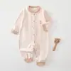 Macacão de bebê, camada base macia de fleece para outono e inverno, macacão para recém-nascido, pijama sem costura, roupa de outono