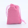 Bolso de tela pequeño con cordón de franela y bolsillo con cordón de 7 x 9 cm para joyería, bolso de la suerte de Año Nuevo, bolso de brocado
