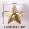 Longa 11mm Fivela Decorativa Em Forma de Estrela Roupas Sapato Flor Sapato Fivela Agulha Fivela Acessórios de Bagagem Acessórios LOGO Cor Bronze
