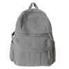 Mochila de Veludo Cor Sólida Nova 2025 Mochila Casual para Menina Design Simples Leve Mochila de Veludo para Casal