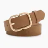 Nuevo Cinturón Dorado Retro con Hebilla para Mujer, Estilo de Lujo Ligero, Versátil para Combinar con Faldas y Jeans, Cinturón Decorativo con Textura Mate para Mujer