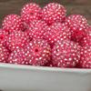 10MM-22MM resina bola de diamante cor sólida rosa AB colorido bola de diamante bola Chunky Beads DIY contas de diamante