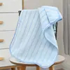Toalha de Veludo Coral Atacado, Altamente Absorvente, Conjunto de Presente de Casamento, Toalha de Rosto Listrada Macia com Forte Absorção de Água