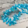 Xingtai Contas Soltas de Cristal Acessórios de Joalheria DIY Contas de Vidro Facetadas Contas Gota Acessórios de Vestuário Cor Banhada Furo Horizontal Gotas de Água