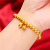 Joyería de oro con pulsera de herencia de ley antigua para mujer, imitación de oro, pulsera de anillo mate, pulsera de oro macizo, suministro al por mayor