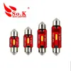 Luzes LED de Carro SO.K Dupla Ponta 1860 1SMD Alta Luminosidade Luz de Leitura Decodificada Luz de Placa de Licença Luz de Cabine Luz de Teto