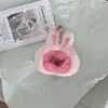Lindo Llavero Colgante de Castor que Saca el Trasero Rosa, Peluche de Castor, Decoración para Mochila, Regalo para Mejor Amigo