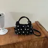 2026 Nuevo Bolso de Mano de Hombro Único Otoño Estilo Lindo para Mujer Lunares Versátil Retro para Viajes Diarios Bolso Cruzado