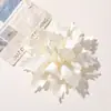 Exquisite Tecido de Cetim de Alta Qualidade Estilo Francês Camélia DIY Roupa Acessório de Cabelo Grampo de Cabelo Broche Acessórios Materiais