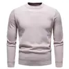 Outono e Inverno Novo Suéter de Malha Pelúcia Integrado Masculino Gola Meia-Alta Moda Jovem Veludo Plus Espesso Camada Base Casual
