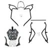 Adecuado para Yamaha Xingying 125 Barra Protectora de Acero al Carbono Barra de Escape Contrapunto Respaldo Accesorios Parachoques Parachoques de Motocicleta