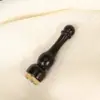 Masajeador de ojos de madera para uso doméstico, sándalo morado, forma de loto pequeño, varilla de masaje facial de cuerno, especializado para masaje de puntos de acupuntura