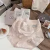 Ropa Interior Femenina de Modal con Encaje Semitransparente de Lujo Ligero Cintura Media-Alta Sin Costuras Cómoda Transpirable Alta Elasticidad Suave Ropa Interior para Dama