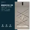 Lámpara de Araña para Escaleras con Veta de Madera de Durazno, Estilo Minimalista para Apartamento Dúplex Loft, Luz Principal de Sala de Estar, Iluminación Lineal LED para Vestíbulo de Villa