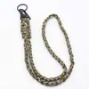Alça de Pescoço para Celular com Chaveiro de Paracord Trançado Mais Vendida Colar de Paracord Trançado de Sete Fios para Acampamento ao Ar Livre