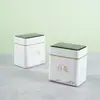 Latas de Té Blanco Cuadradas 125g Hojalata Selladas Latas de Té Caja de Embalaje Dos en Uno suit Mayoreo