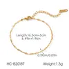 Estilo Europeo y Americano Transfronterizo Acero Inoxidable Hoja Oro 18K Cadena Moda Simple Cadena Retorcida Pulsera Titanio Versátil para Mujer Ins Venta al por Mayor