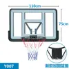 Cesta de Basquete de Parede para Uso Doméstico, Adequada para Crianças e Adultos, Altura Ajustável, Aro de Basquete de Parede Padrão para Treinamento Interno e Externo