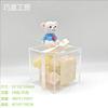 Caja Cuadrada de Acrílico Transparente de 5.5 cm para Guardar Dulces Caja para Empaquetar Velas de Burbujas Caja Cuadrada de Plástico para Minerales
