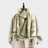 Bufanda jacquard de doble cara estilo japonés y coreano con pequeñas flores, imitación cachemir, versátil para otoño e invierno, chal cálido para mujer