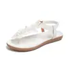 Sandálias de Comércio Exterior Novo Modelo 2026 Primavera e Verão Sandálias Florais Chinelo de Cor Sólida Sandálias Femininas Planas Sandálias de Tamanho Grande para Mulheres