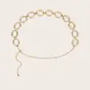 Cadena de cintura de metal elegante transfronteriza, accesorio para mujer, nueva cadena corporal de moda para chicas sexys, cadena de cinturón para vestido