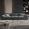 Sofá de Tela Técnica Estilo Italiano Sin Lavar para Sala de Estar, Sofá Cubo de Diseñador Minimalista Moderno para Sala de Estar al por Mayor