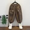 Calças Cargo para Meninos, Novo Estilo Primavera e Outono 2025, Estilosas e Descoladas para Meninos, Calças da Moda e Descoladas para Crianças Pequenas, Roupa de Primavera Calças Infantis