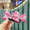 Loja de fábrica de acessórios para o cabelo das crianças por atacado tridimensional arco diamante bebê par clipe grampo de cabelo grampo de cabelo