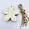 Punto Easter virutas de madera productos de madera hecho a mano DIY colgante pollito conejo mano dibujo huevo de color virutas de madera