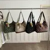 Lindo diseño de patchwork de lunares, gran capacidad, nueva colección otoño 2023, bolso de hombro/bolso de mano moderno, elegante, simple, chic y versátil