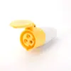 Enchufe Socket de Bajo Voltaje Amarillo 3 Polos 110V 16A 32A 2P+E Modelo Viejo Ip44 16A/32A2P+E