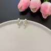 Pendientes Franceses Simples y Frescos de Perla Barroca y Diamante Diseño de Nicho Lujo Ligero Versátiles para Viajar al Trabajo Pendientes Venta al por Mayor