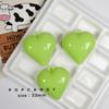Llavero DIY con forma de corazón, accesorio de joyería hecho a mano con cuentas, colgante de color caramelo, color sólido, bolso.