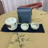 Juego de Té Portátil Estilo Antiguo Yanhe para Acampar al Aire Libre, Incluye una Tetera y Dos Juegos de Tazas Rápidas
