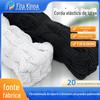 Fabricante em estoque corda elástica redonda alta elástica cor preta e branca 1mm-10mm trampolim corda elástica elástico corda tendão