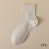 Meias Masculinas de Cano Médio, Fio de Algodão, Absorventes de Suor, Respiráveis, Meias de Algodão de Cor Sólida, Meias Sem Costura Estilo Japonês, Meias Masculinas para Business Casual Atacado