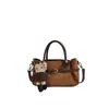 Moda Otoño/Invierno 2026 de Gama Alta Elegante Versátil Mate Simple Estilo Coreano Bolso de Hombro Único Bolso de Mano Bolso de Hombro Bolso Cruzado