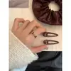 Anillo con Goteo de Color de Aceite Microincrustado Anillo Diseño de Nicho para Mujer Sentido Avanzado Anillo para Dedo Índice Retro Elegante Versátil para Mujer