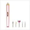 Mini pulidora de uñas eléctrica, pequeña herramienta, removedor de uñas, máquina exfoliante portátil, lijadora de uñas