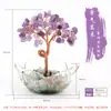 Árvore do Dinheiro Transfronteiriça Cascalho de Cristal Natural Tigela Transparente Árvore da Vida Decoração de Mesa para Casa Nova Árvore do Dinheiro de Cristal