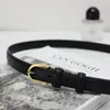 Aika Diseño de Nicho Lujo Ligero Simple Cuero Genuino Elegante Cinturón Estilo Coreano Suave Estilo Occidental Chic Cinturón Cinturón de Mujer