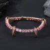 Collar Diente de Lobo Estilo Pantera Negra Hip-Hop Cadena de Tenis de 5 mm de Moda para Hombre Collar con Púas de Circonita Accesorios Venta al por Mayor