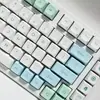 Tema Menta Cristal de Hielo Altura XDA Teclado Mecánico PBT Sublimación Verano Fresco Simple Ins Macarons Personalizable