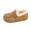 Botas de nieve Birkenstock forradas de polar para mujer, nuevos zapatos cálidos de algodón otoño/invierno 2026, zapatos peludos para exteriores, zapatos de invierno para mujer